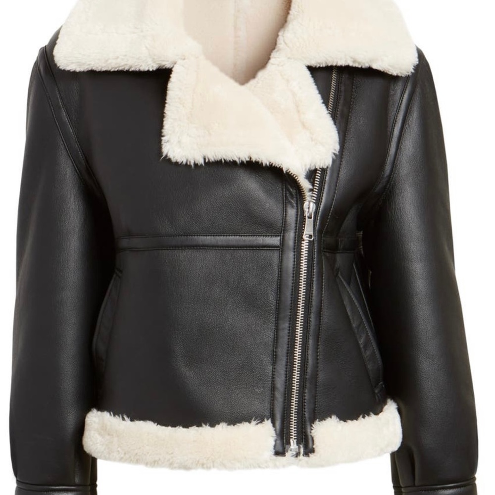 Frame faux shearling jacket